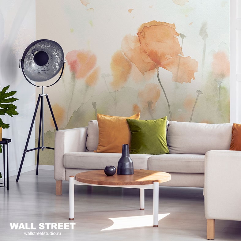 Необычные дизайнерские обои Watercolor-21: 1 от WALL STREET