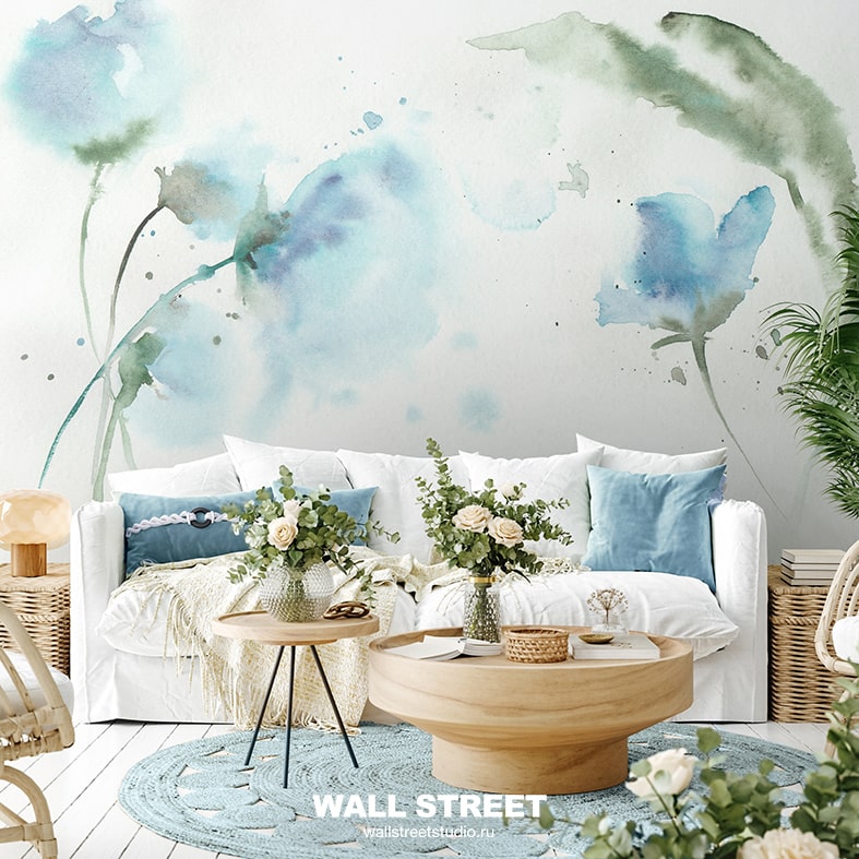 Необычные дизайнерские обои Watercolor-21: 28 от WALL STREET