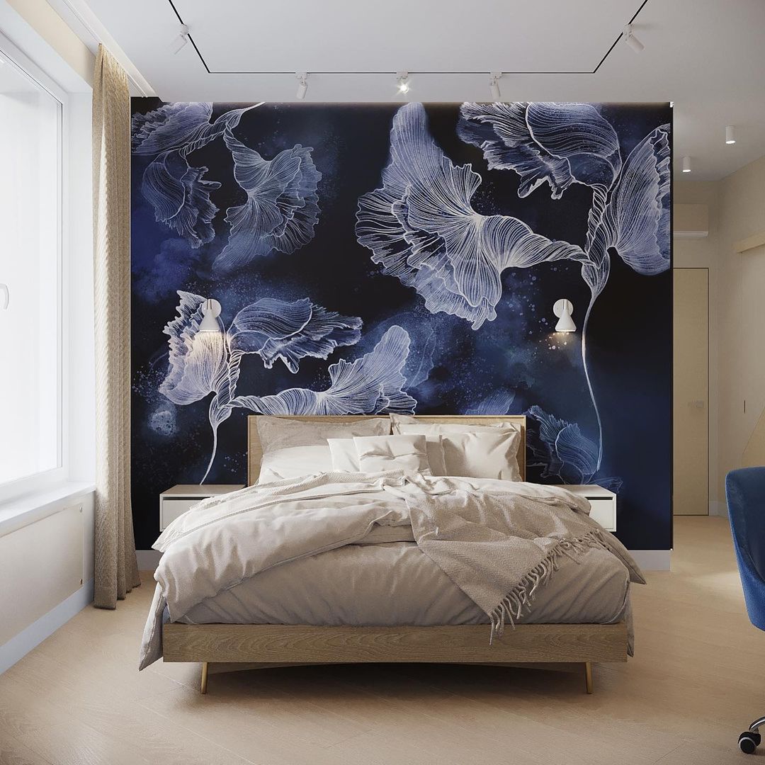 Фотообои в спальню: современные идеи дизайна интерьера | prachka-mira.ru