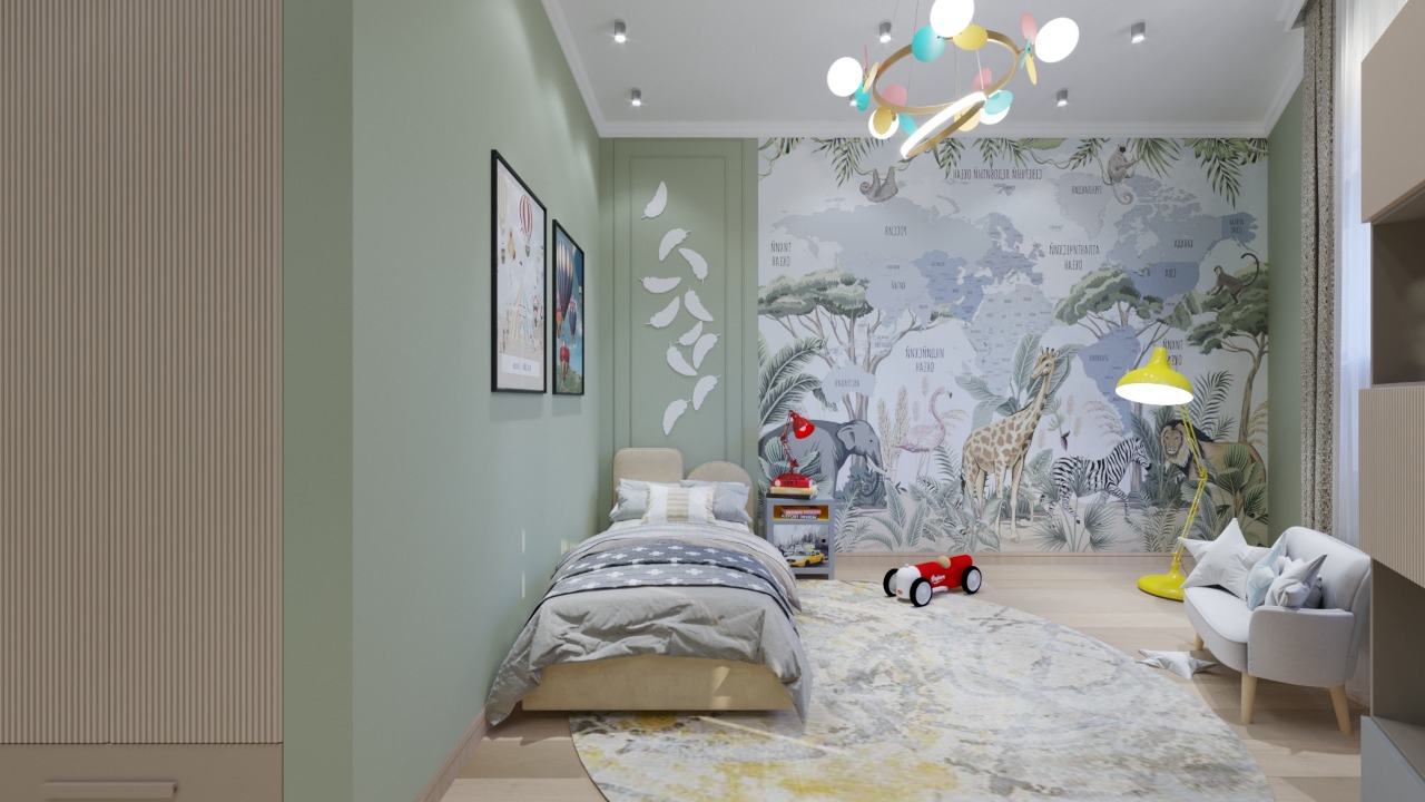 Необычная детская комната — применяем модерн и не забываем о детстве